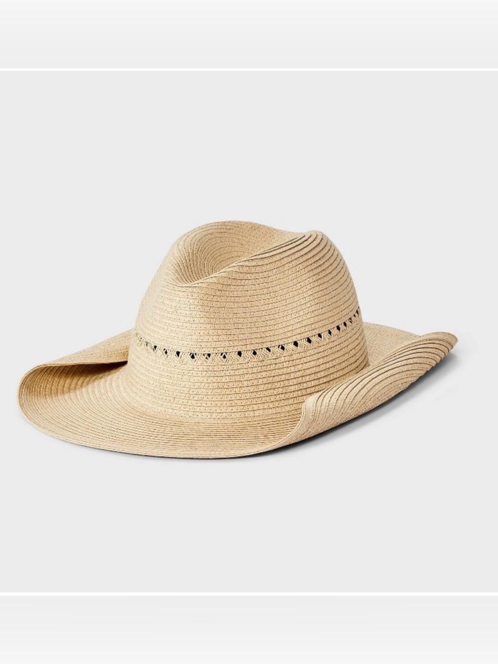 NWOT straw cowboy beach hat